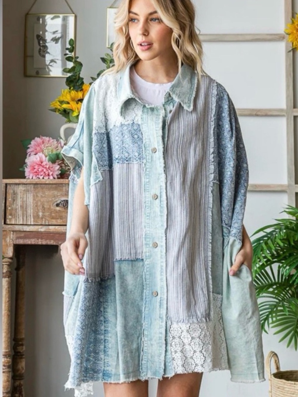 New, Never Worn Oli & Hali Patchwork Dress/Tunic